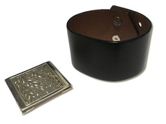 Кожаный браслет Браун 35 мм